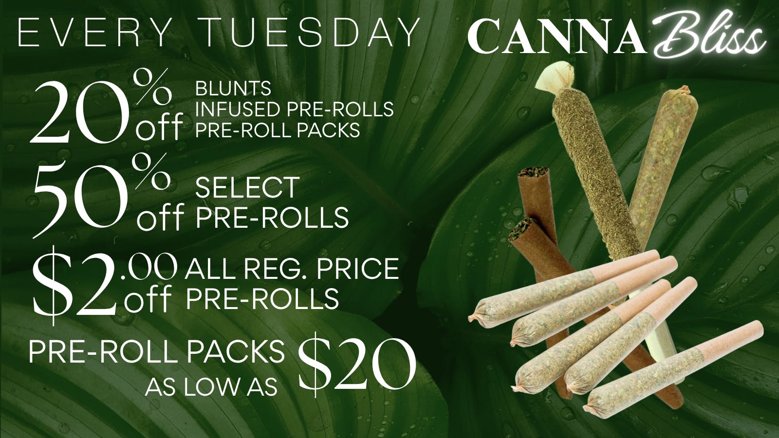 Cannabliss + EVERY DAY $4 .5g | $7 1g PR'S