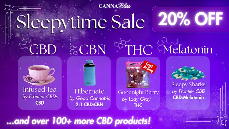 Cannabliss 20% OFF ALL CBD
