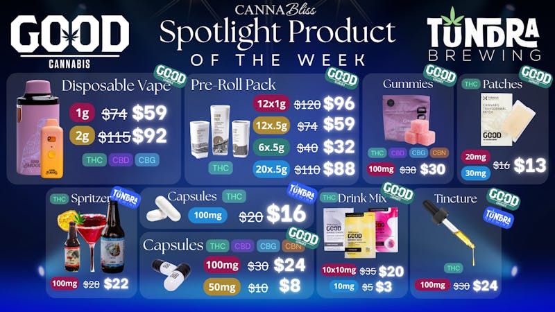 Cannabliss Spotlight Product - GOOD Cannabis & Tundra Brewing