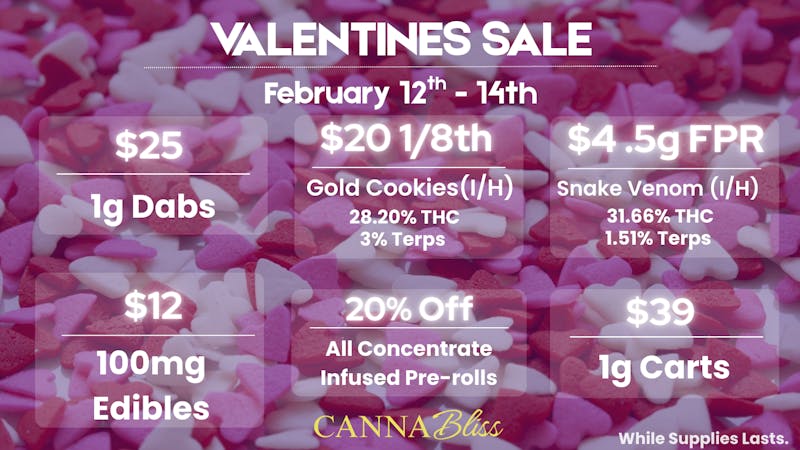 Cannabliss Valentines at Cannabliss