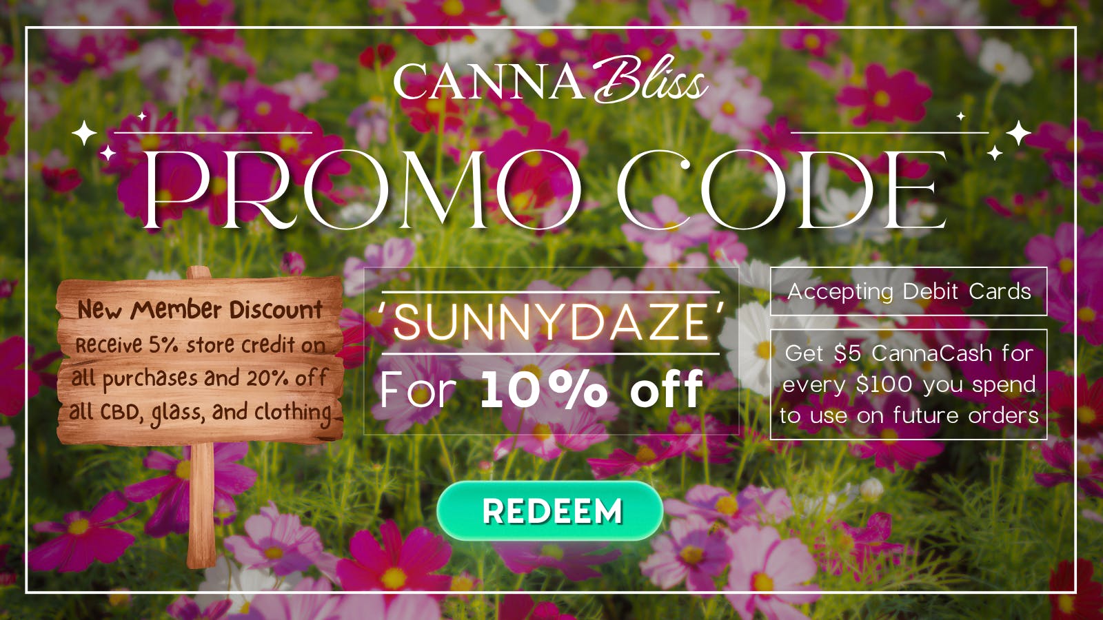 Cannabliss Claim 10% off Online Order