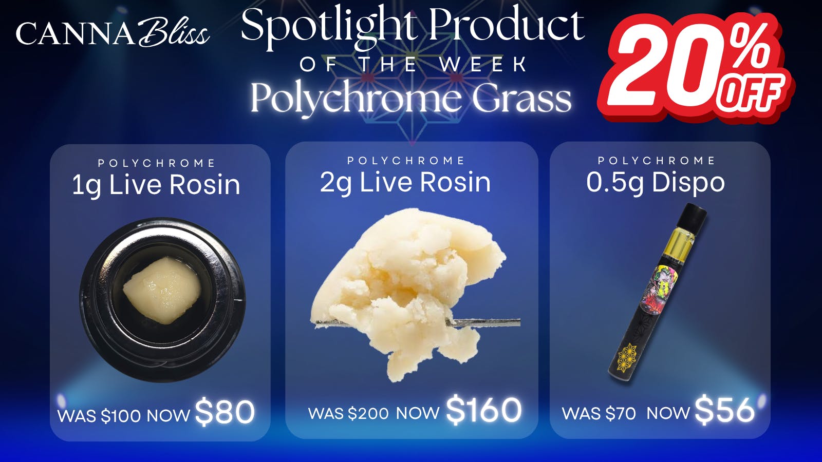 Cannabliss Spotlight Product | Polychrome Grass