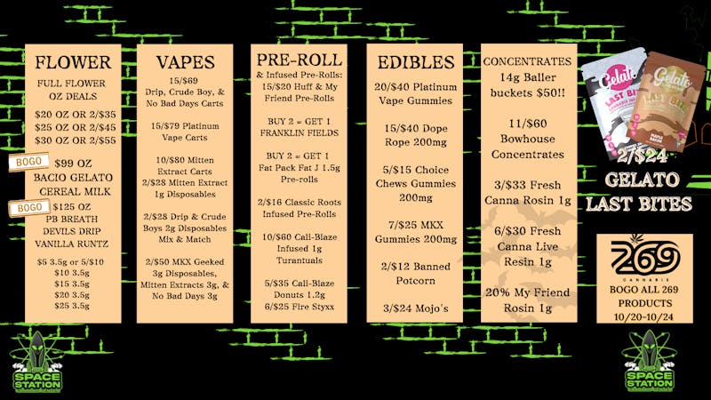Space Station Cannabis Welcome to Space Station! Grand Opening October 31