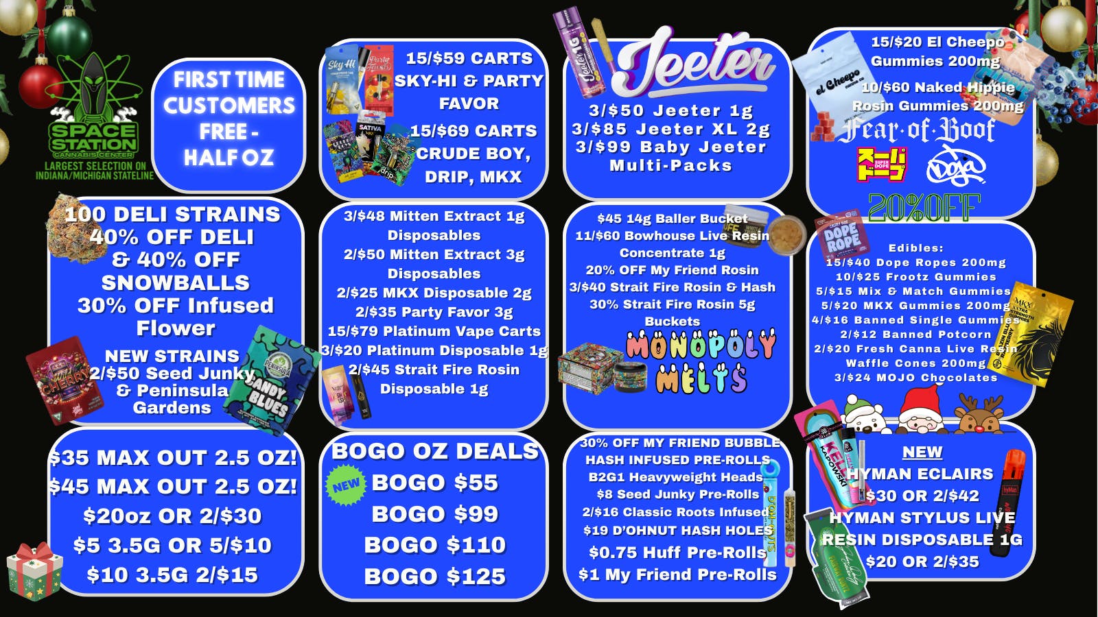 Space Station Cannabis DAY 12! 20% OFF 2g Penjamins & Bogo Fat Pack 4g