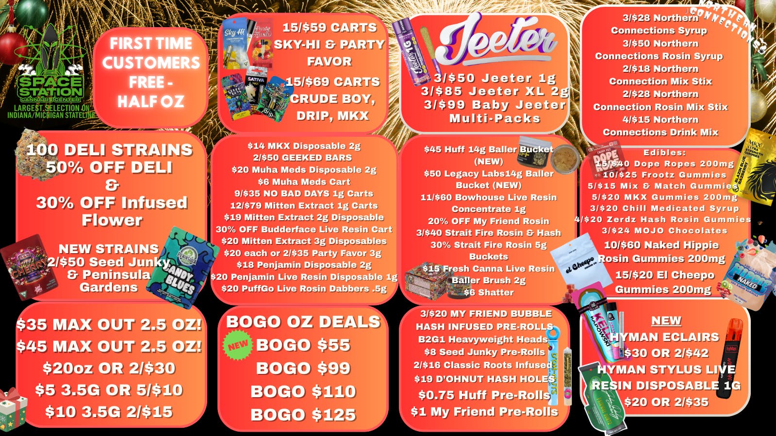 Space Station Cannabis 50% OFF DELI NEW YEAR NEW HIGH!