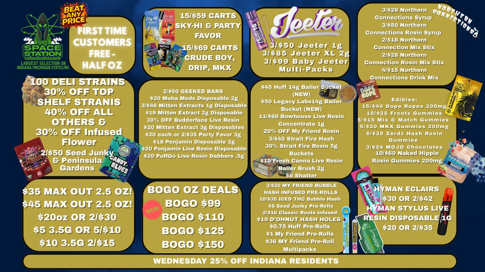 Space Station Cannabis NEW BOGO OZ STRAINS & NEW FEAR OF BOOF!