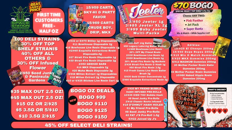 Space Station Cannabis 🔥30% OFF Top Shelf Deli 40% OFF All Other Flower