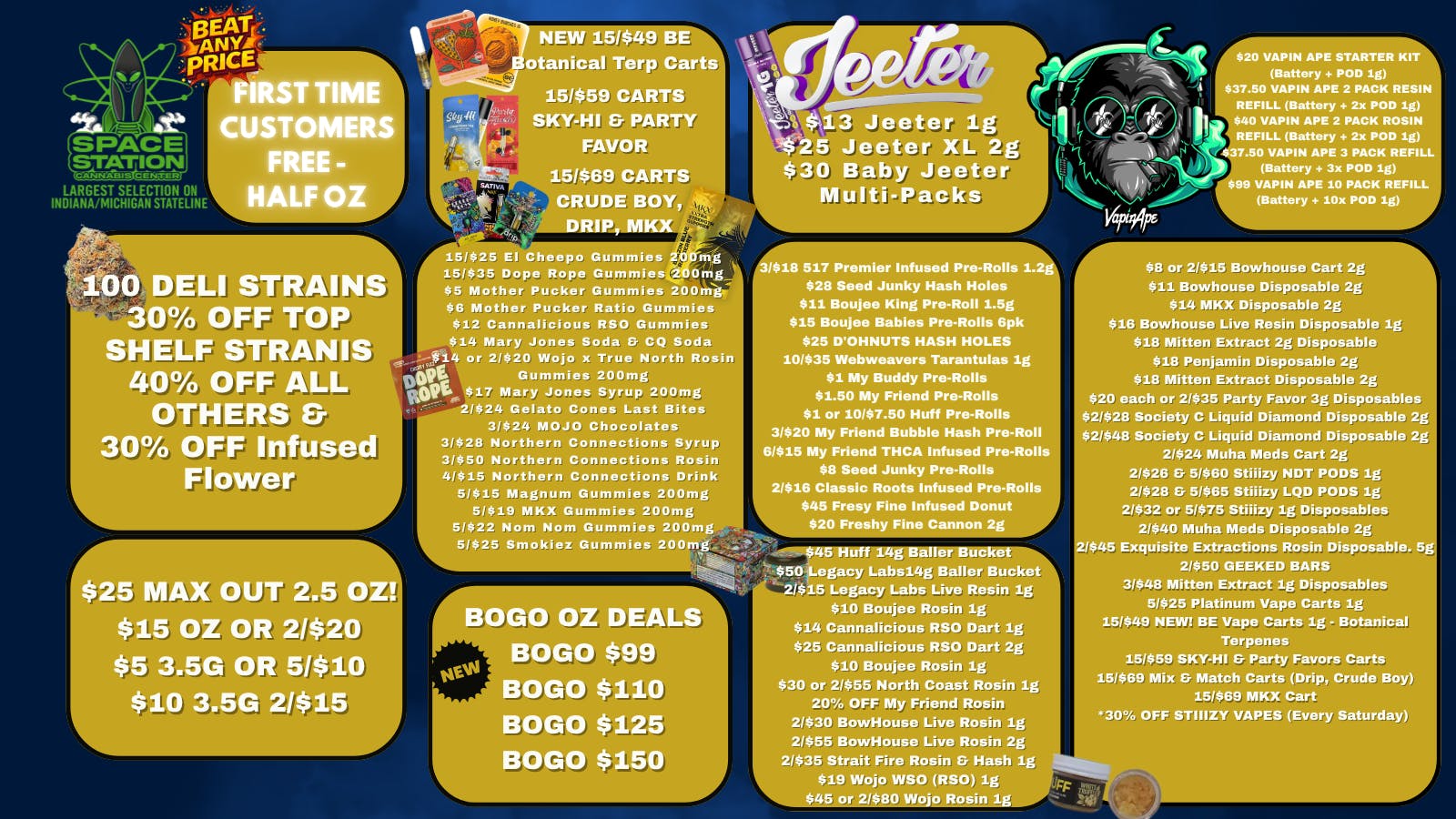 Space Station Cannabis Best Flower, Best Prices, Beat Any Deal!