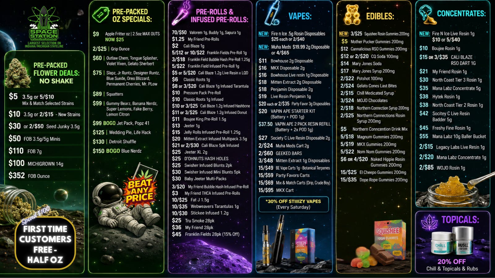 Space Station Cannabis Deal Out of This World! Match Any Price!