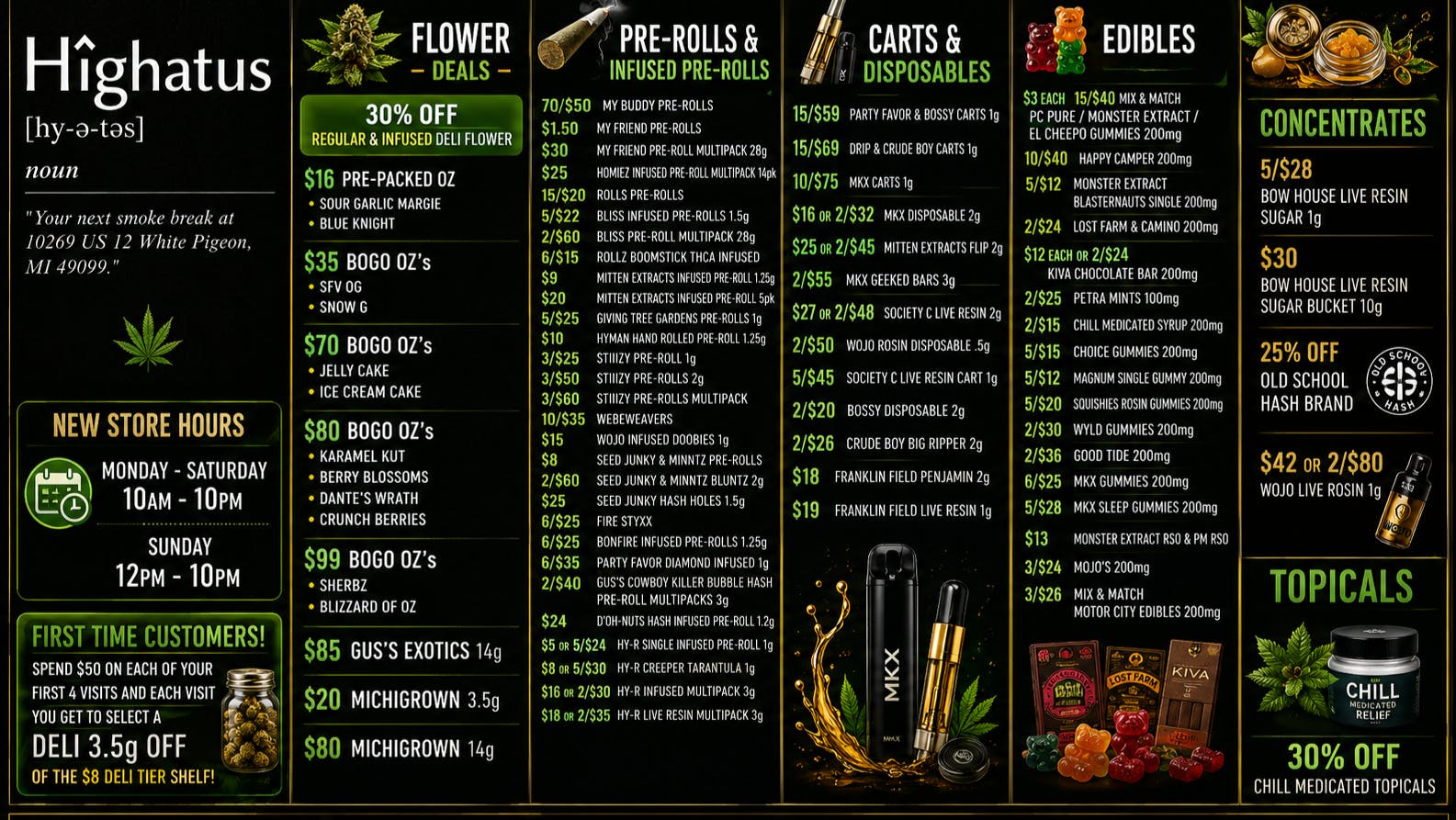 Highatus Your Destination Smoke Break!