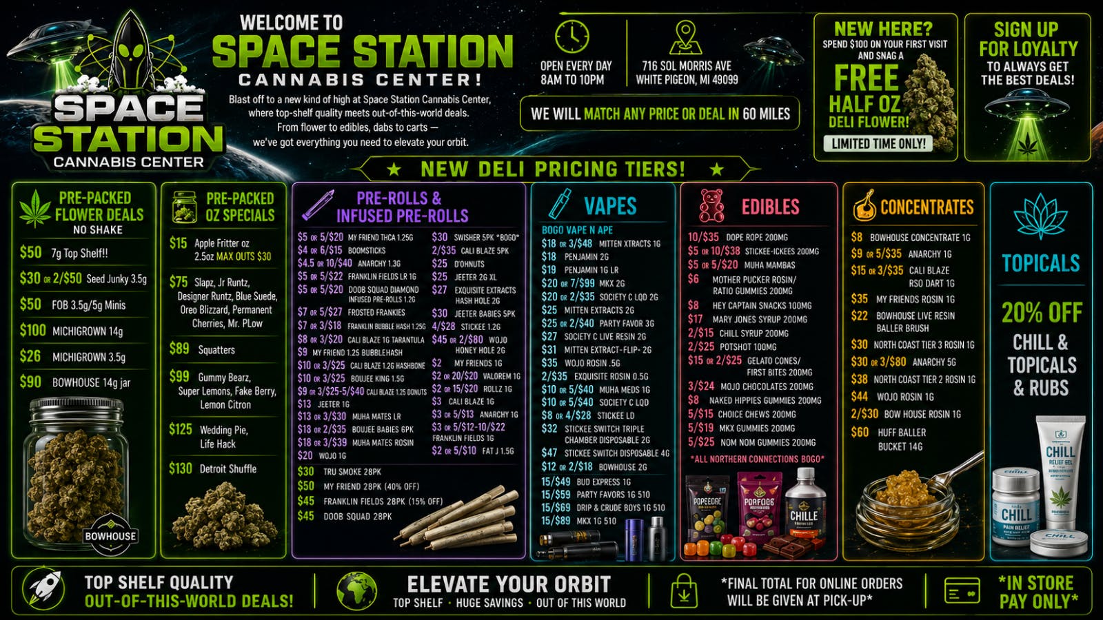 Space Station Cannabis Best Deals In the Galaxy