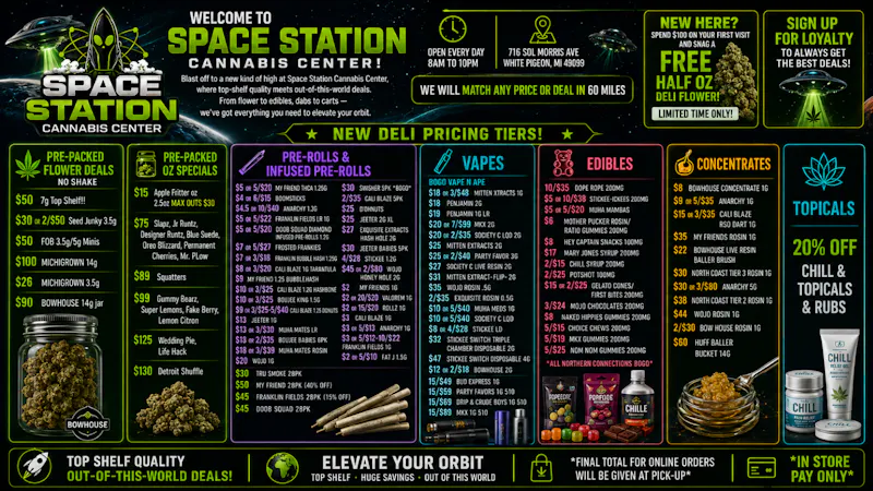 Space Station Cannabis Best Deals In the Galaxy