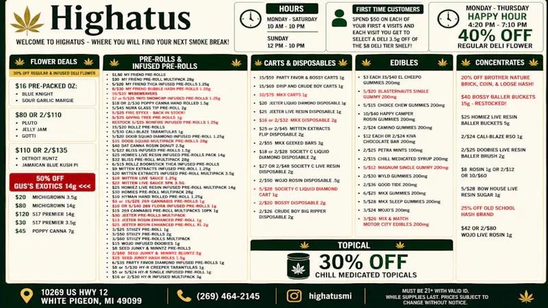 Highatus BEST FLOWER, BEST DEALS, BEST DESTINATION