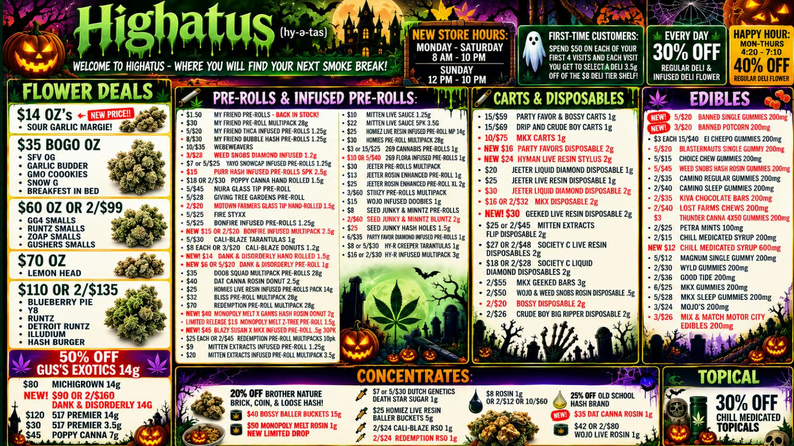 Highatus $14OZ WHILE SUPPPLIES LAST & NEW PRODUCT DROPS!