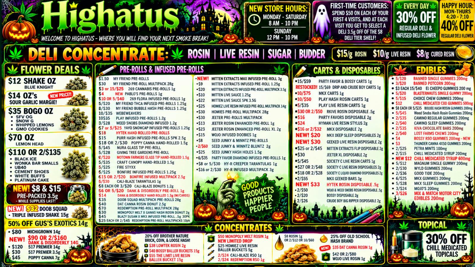 Highatus NOW SERVING DELI - CONCENTRATE!