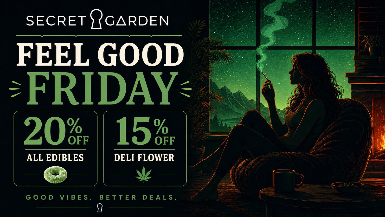 Secret Garden Cannabis Feel Good Friday!