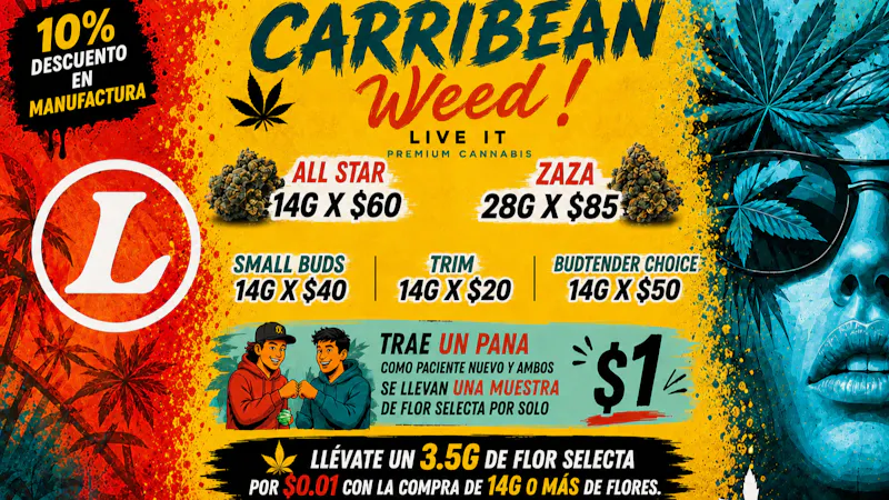 Caribbean Weed OZ DESDE $60!!! SB DEAL🔥