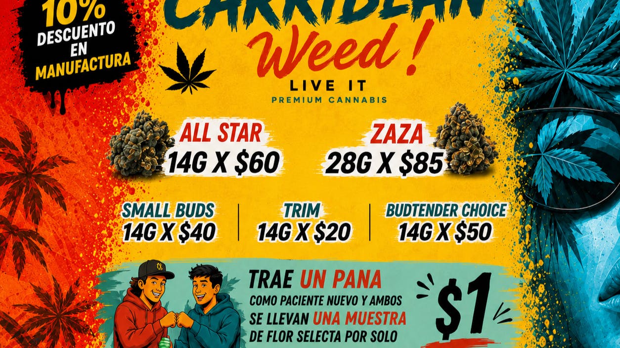 Caribbean Weed OZ DESDE $60!🔥