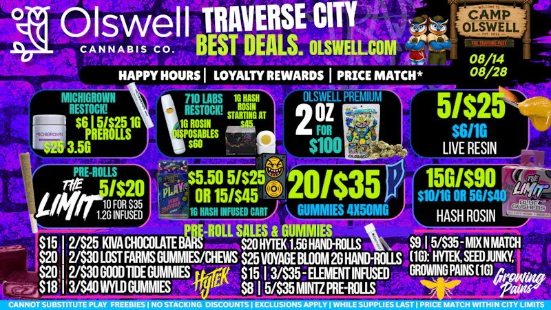 Olswell Cannabis Co Traverse City, Olswell Deals. 🦉