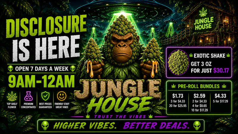 Jungle House 3 Shake Ounces for $30.17