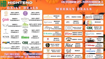 Hightend Dispensary & Lounge SHOP DEALS, 20% FTP, 5% REWARDS