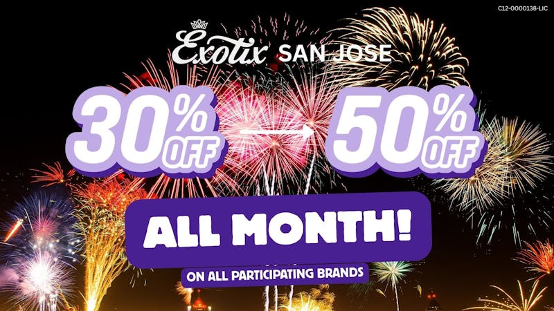 Exotix Weed Dispensary San Jose 30% - 50% OFF EXOTIX SAN JOSE HOLIDAY SPECIALS