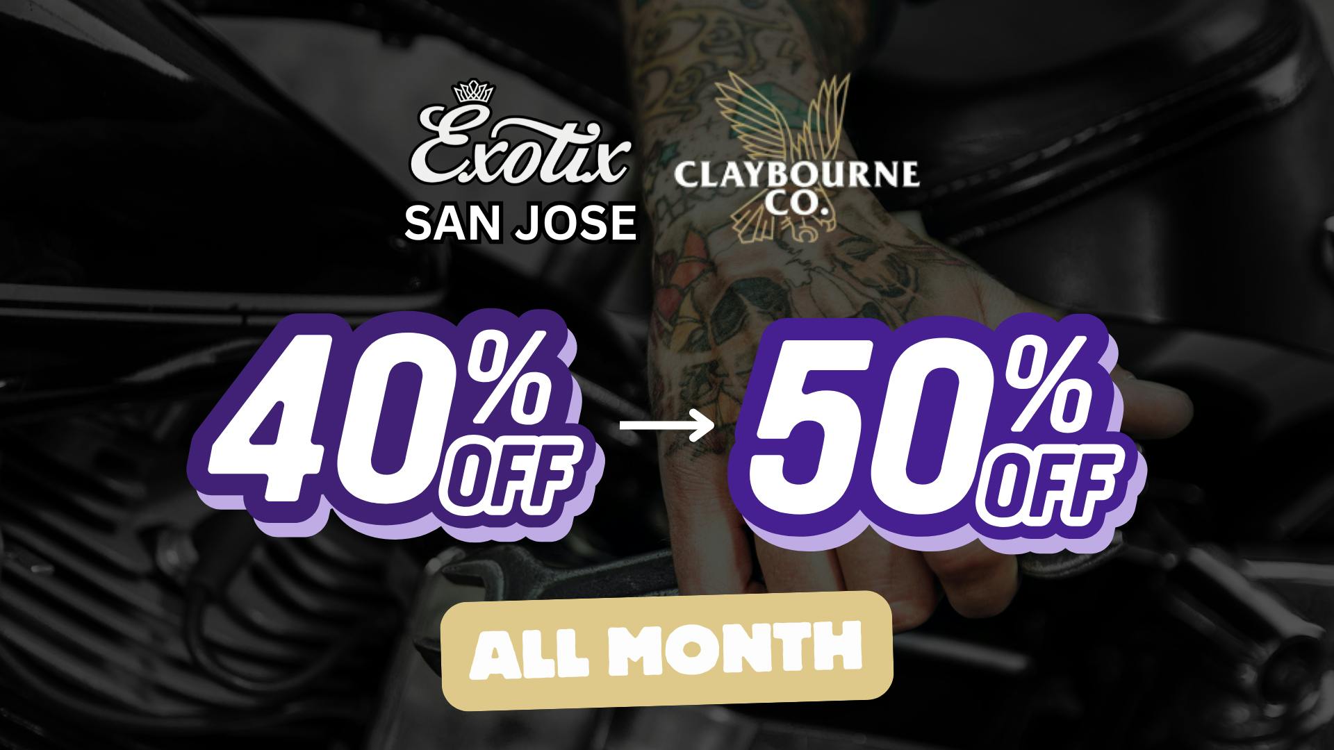 Exotix Weed Dispensary San Jose 40% - 50% OFF CLAYBOURNE x EXOTIX SAN JOSE