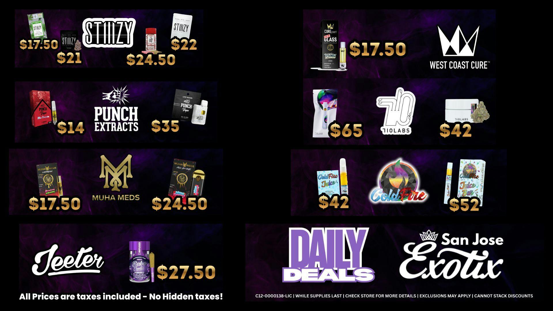 Exotix Weed Dispensary San Jose 4/20 AFTER SMOKE AND DAILY DEALS