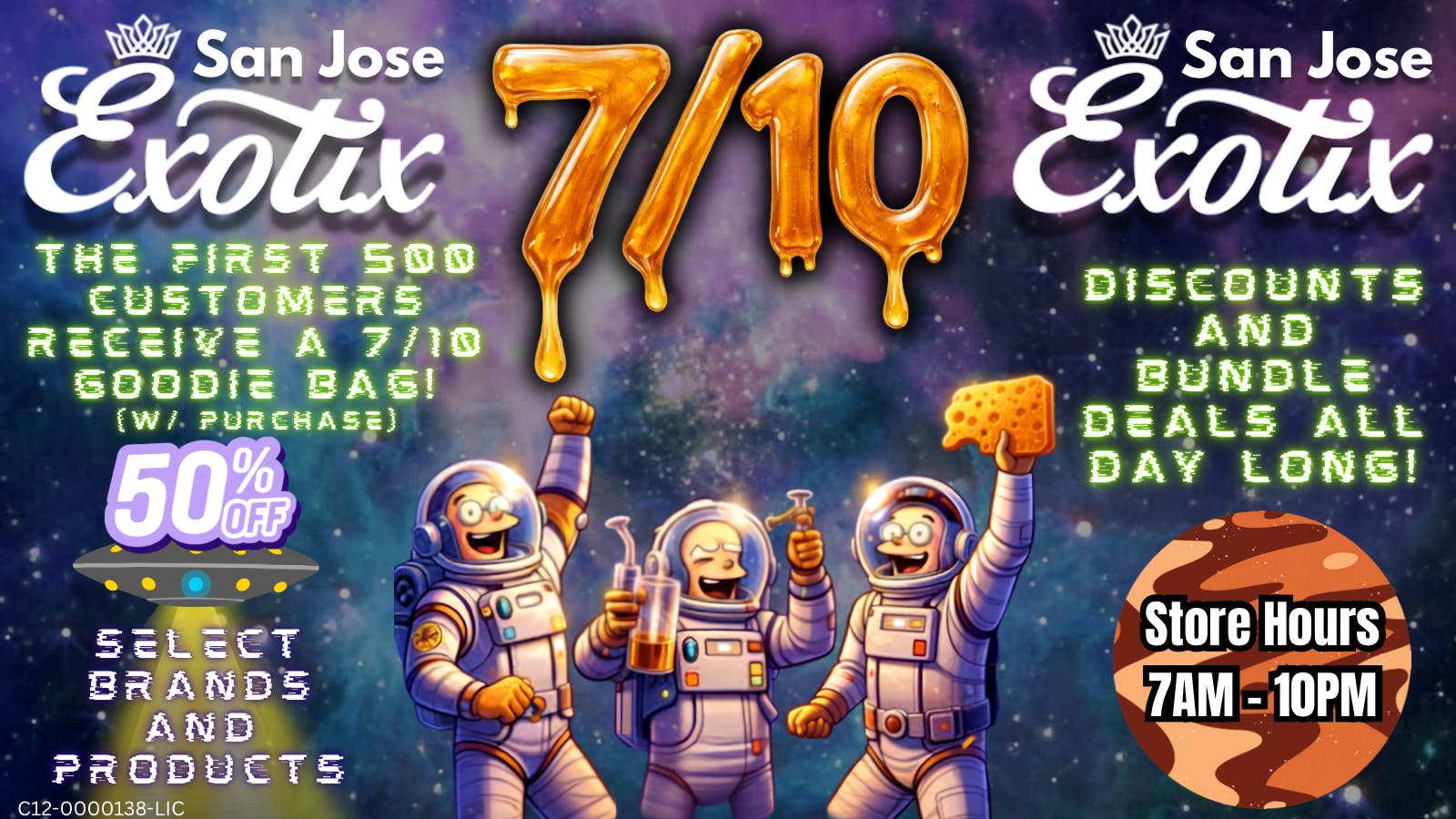 Exotix Weed Dispensary San Jose 7/10 SPECIALS ALL WEEKEND - CHECK MENU