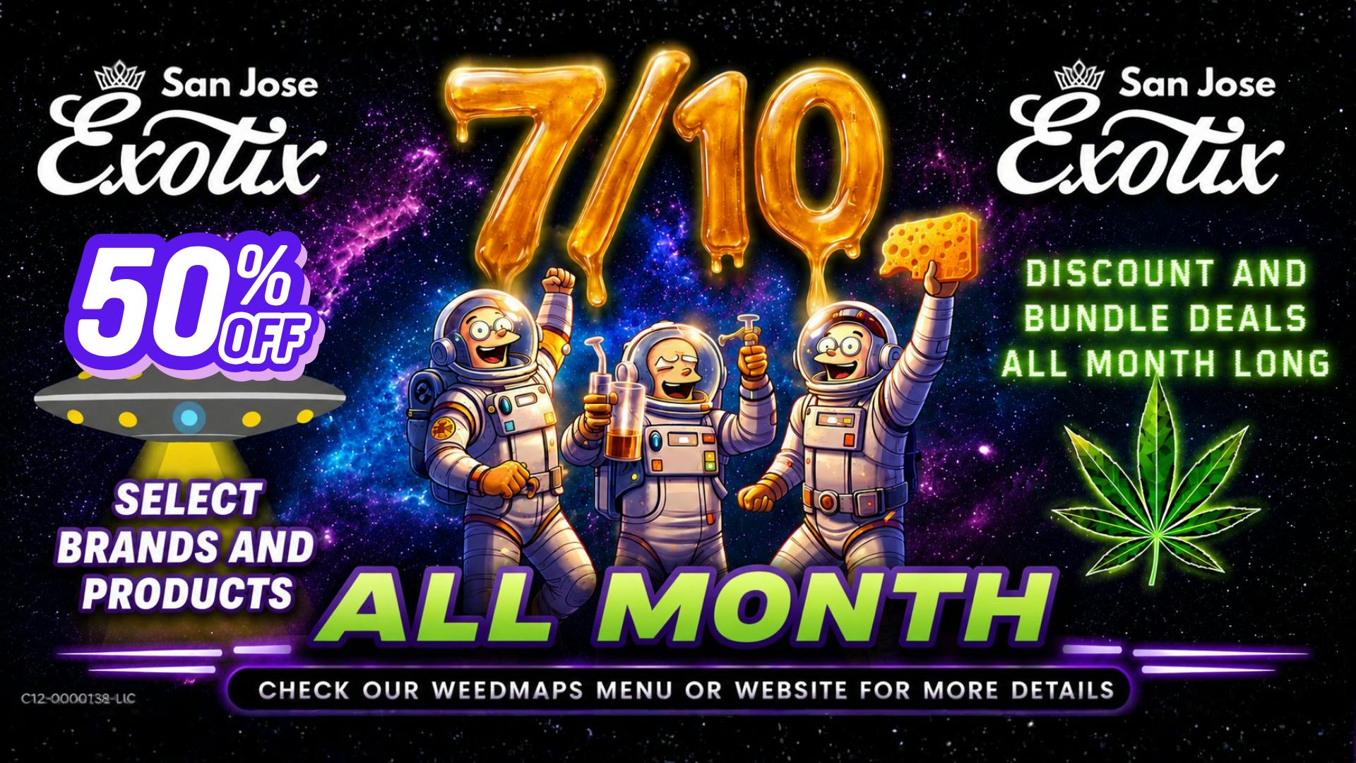 Exotix Weed Dispensary San Jose 7/10 SPECIALS ALL MONTH - CHECK MENU