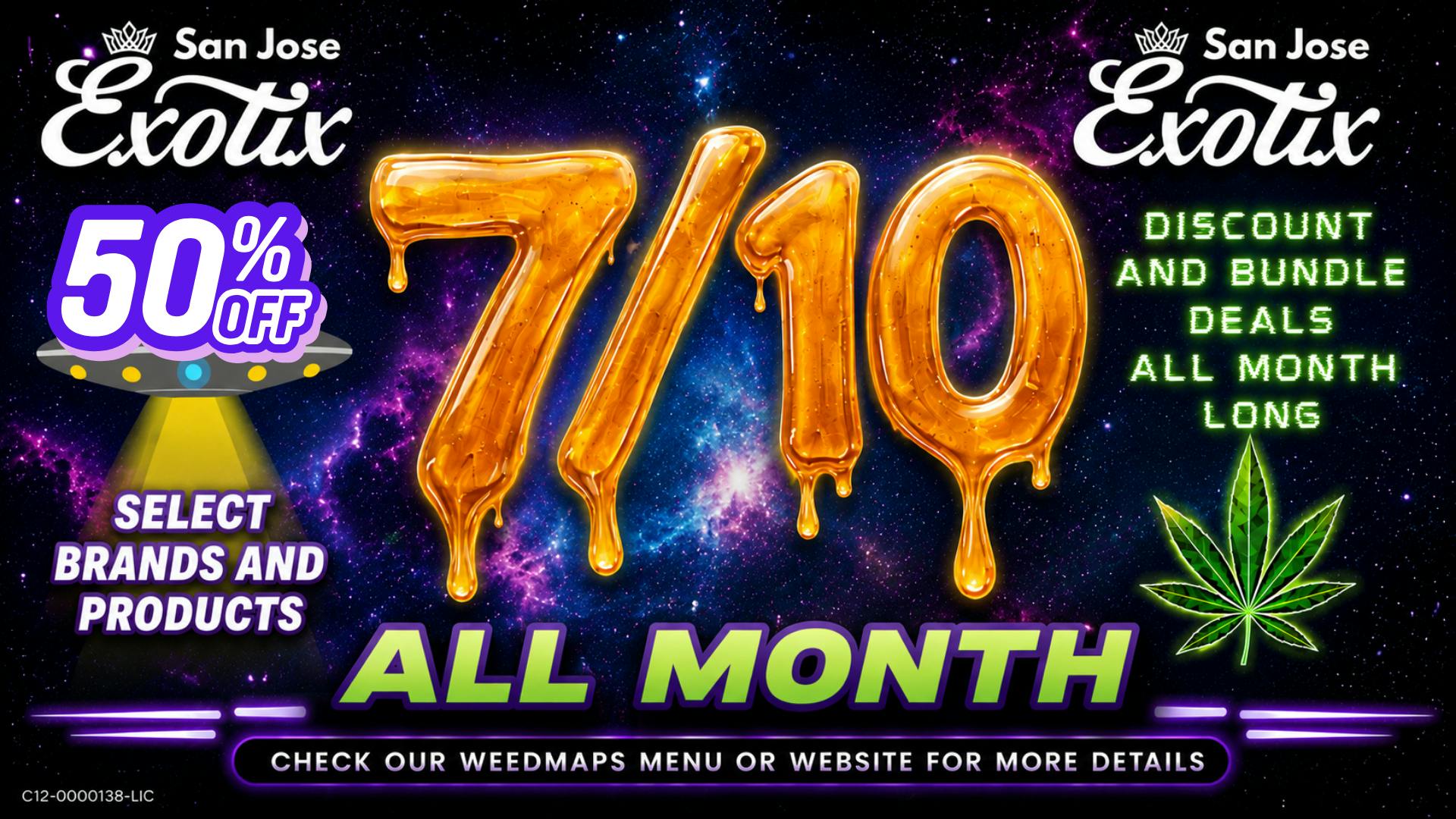 Exotix Weed Dispensary San Jose 7/10 SPECIALS ALL MONTH - CHECK MENU