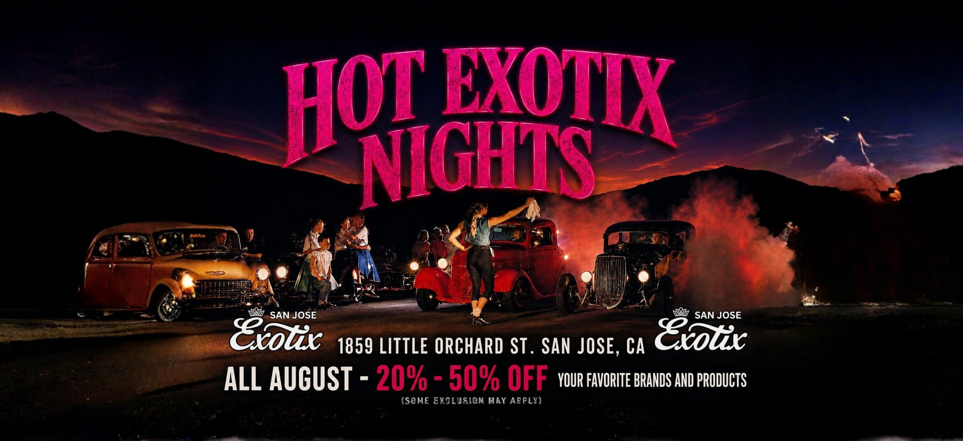 Exotix Weed Dispensary San Jose 20% - 50% OFF HOT EXOTIX NIGHTS ALL AUGUST