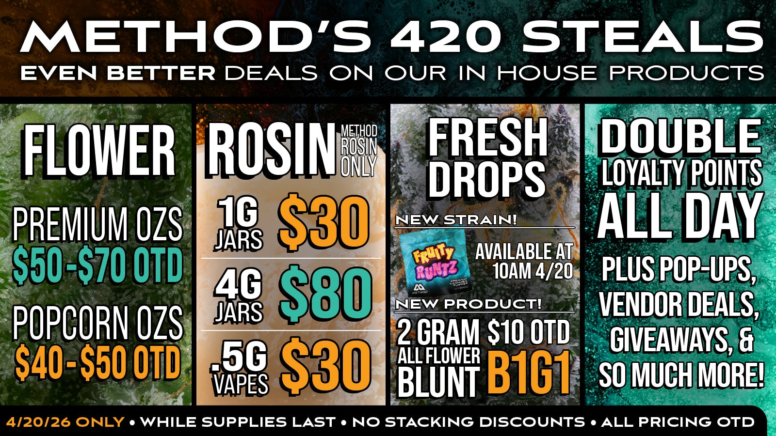 Method 420 STEALS AT METHOD