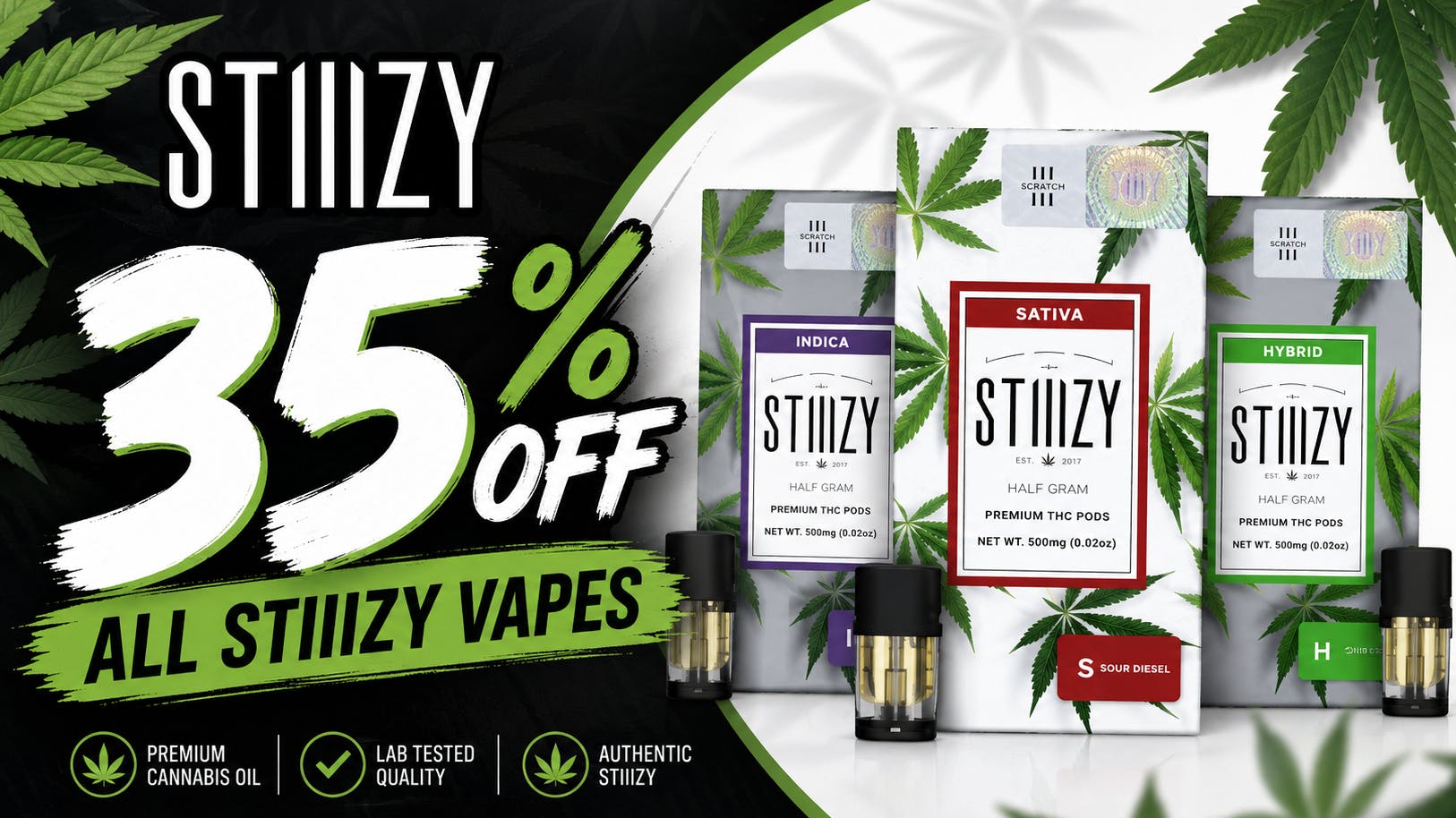 Dr Greenthumb's San Diego 35% off Stiiizy Pods and All-In-Ones