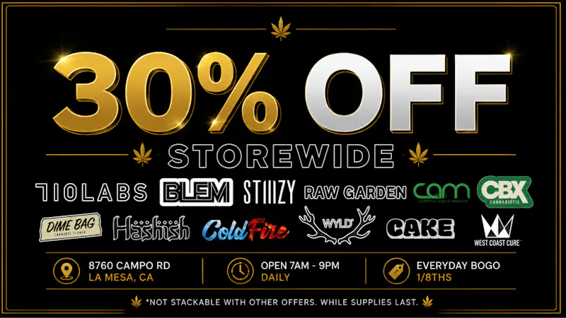 Dr Greenthumb's San Diego 30% off Storewide