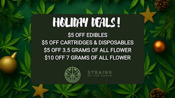 Strains of the Earth Holiday Daily Deals