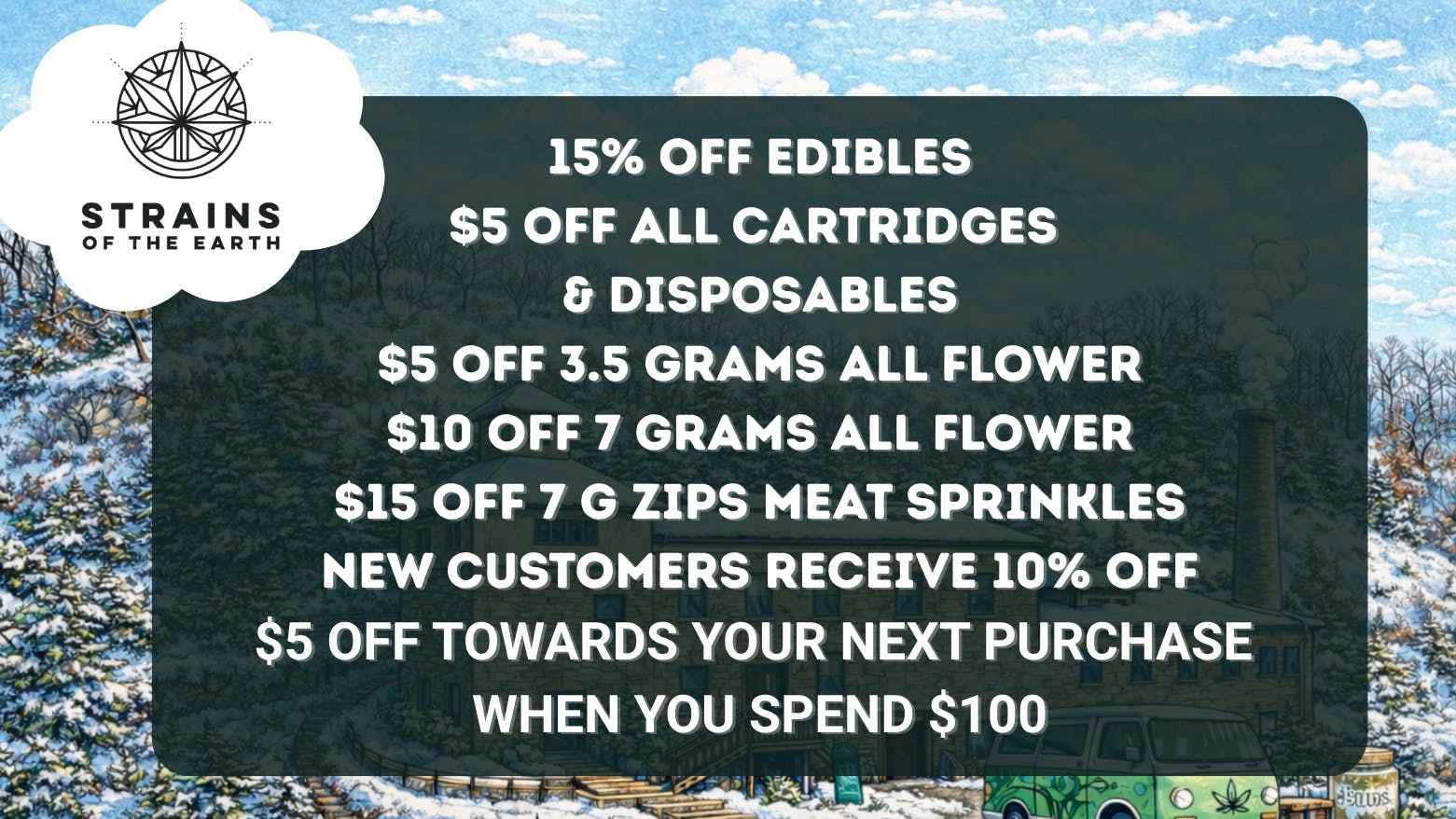 Strains of the Earth New Customer & Deals on Products EVERYDAY!