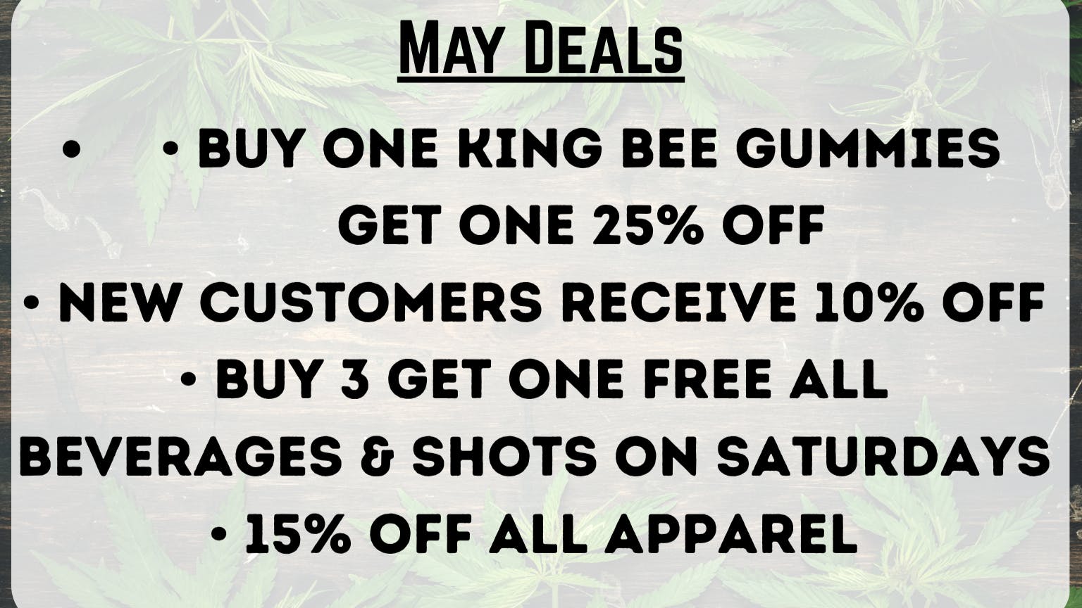 Strains of the Earth May Promotions at SOTE