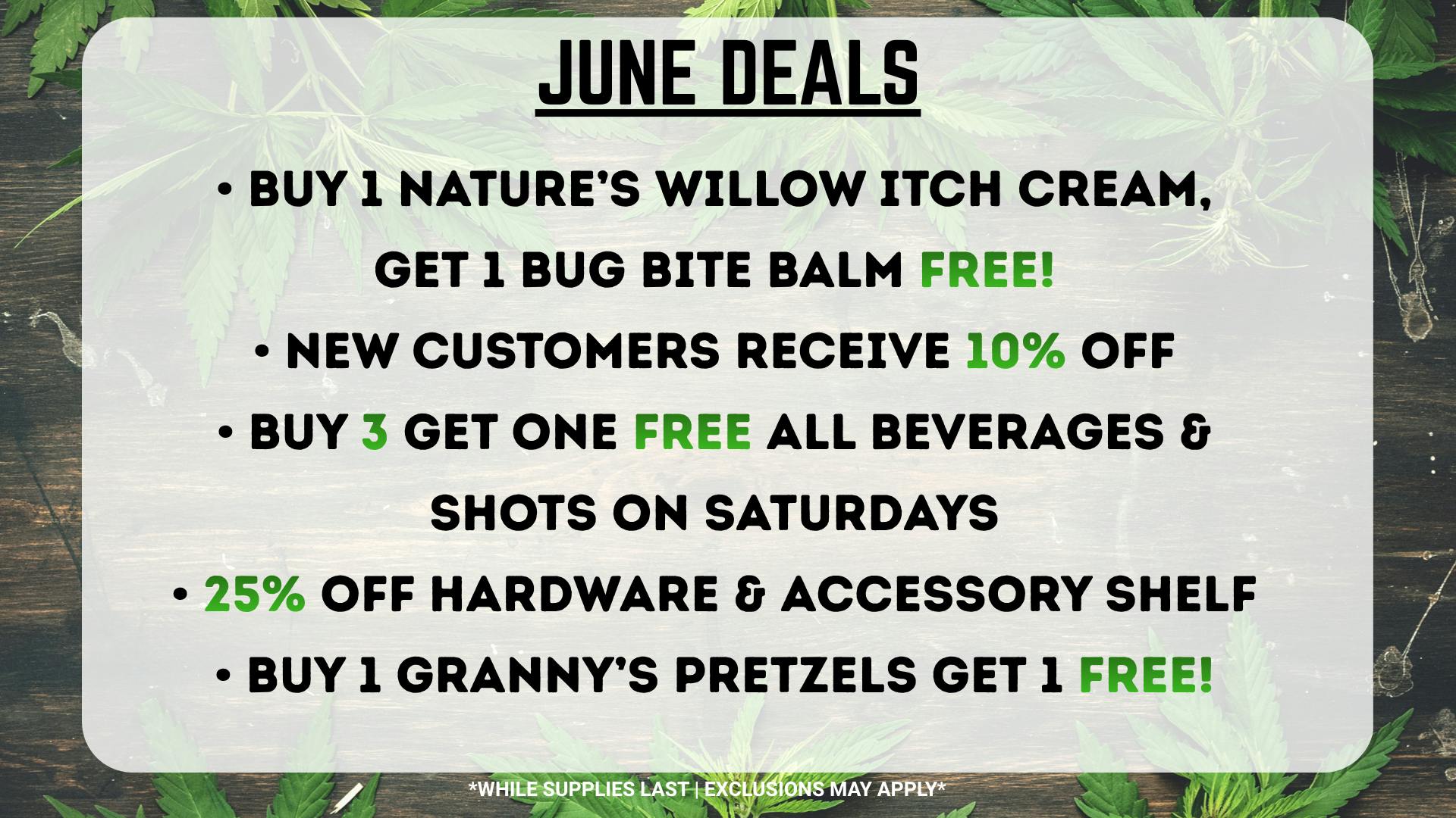 Strains of the Earth June Deals - Strains of the Earth