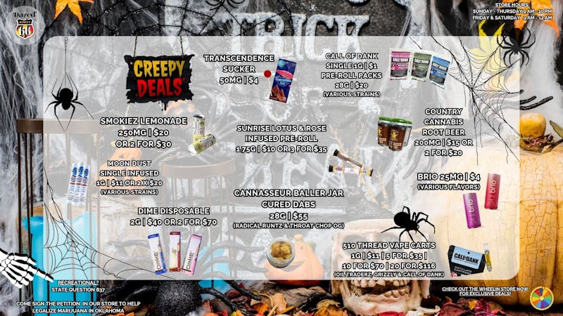 Dazed on Route 66 SPOOKY DEALS AWAIT