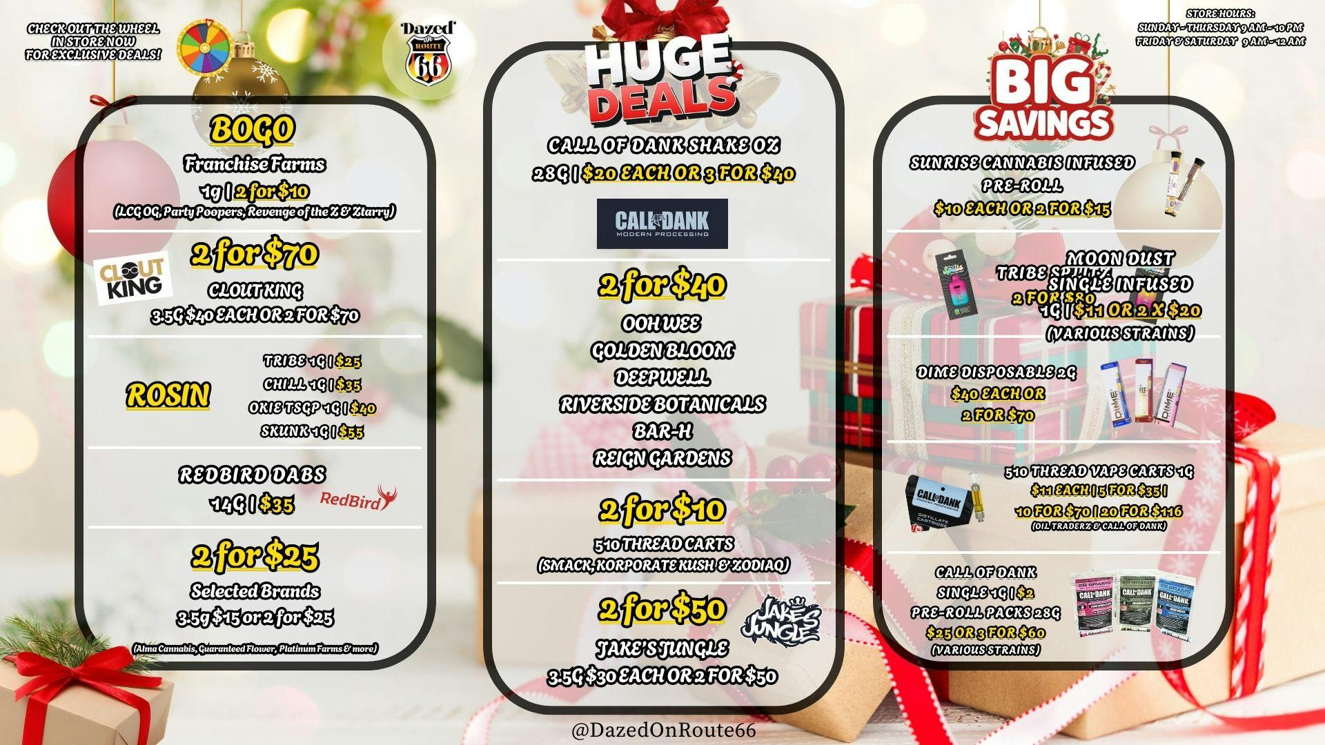 Dazed on Route 66 Winter Deals - MUST SEE