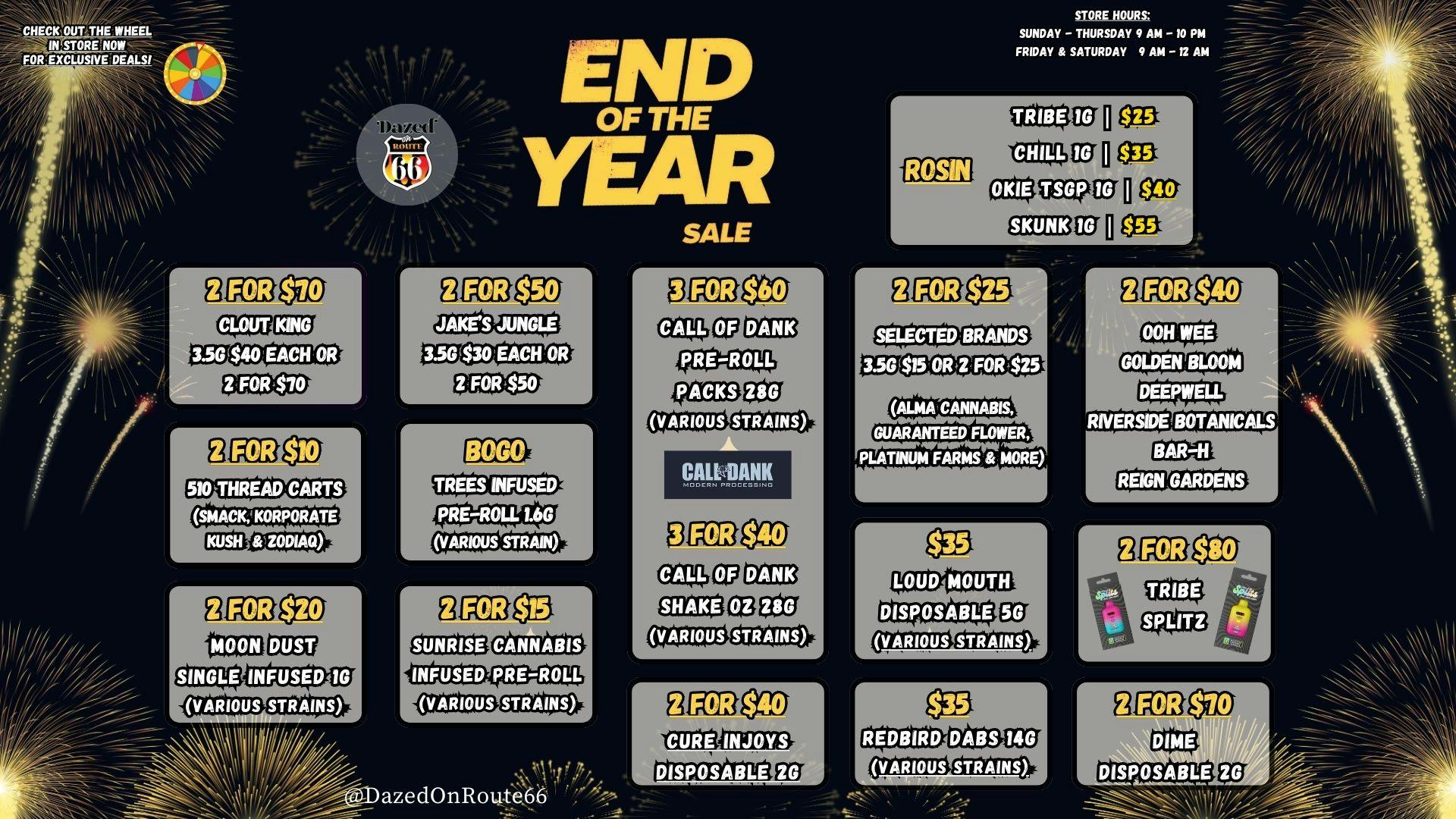 Dazed on Route 66 End of the Year Sale!