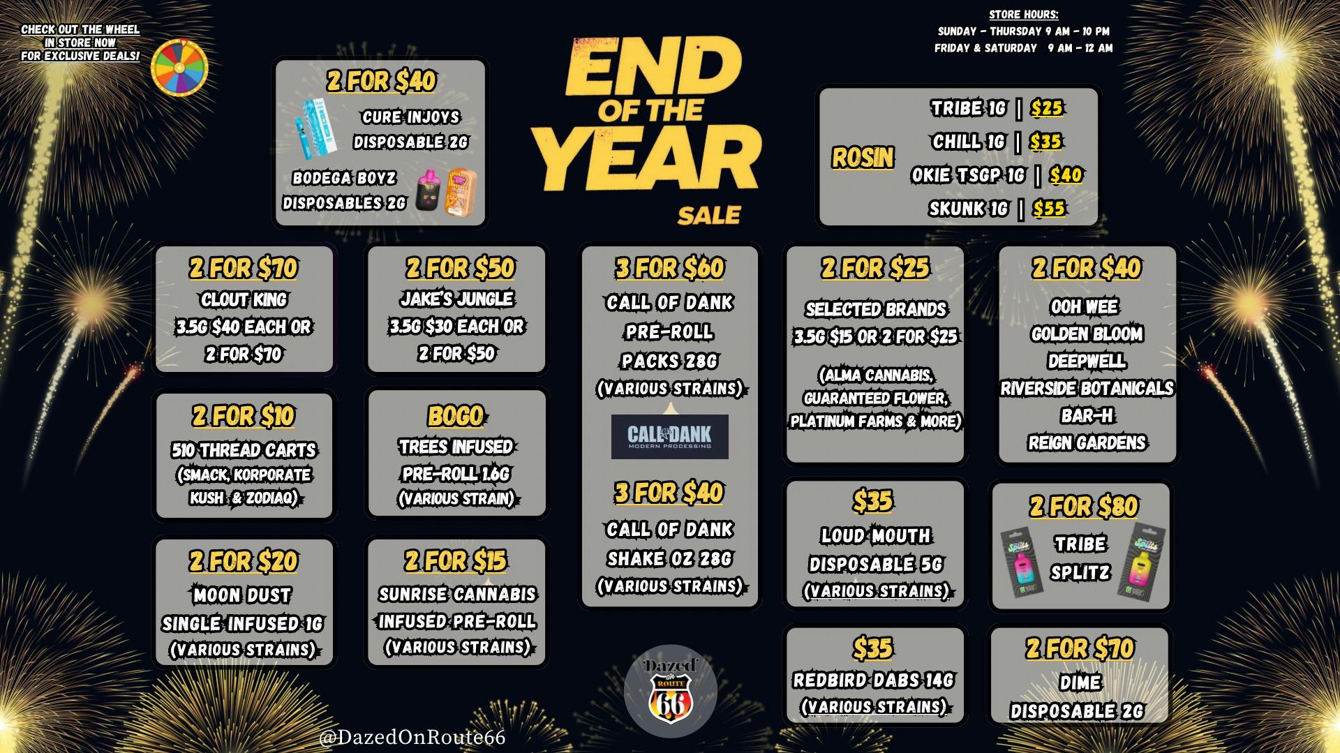 Dazed on Route 66 End of the Year Sale!