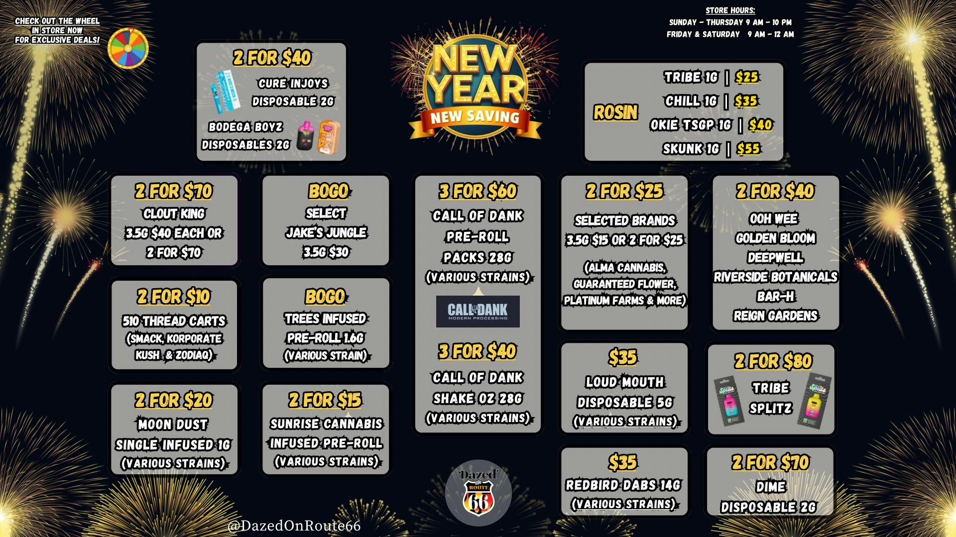 Dazed on Route 66 New Year, New Savings!