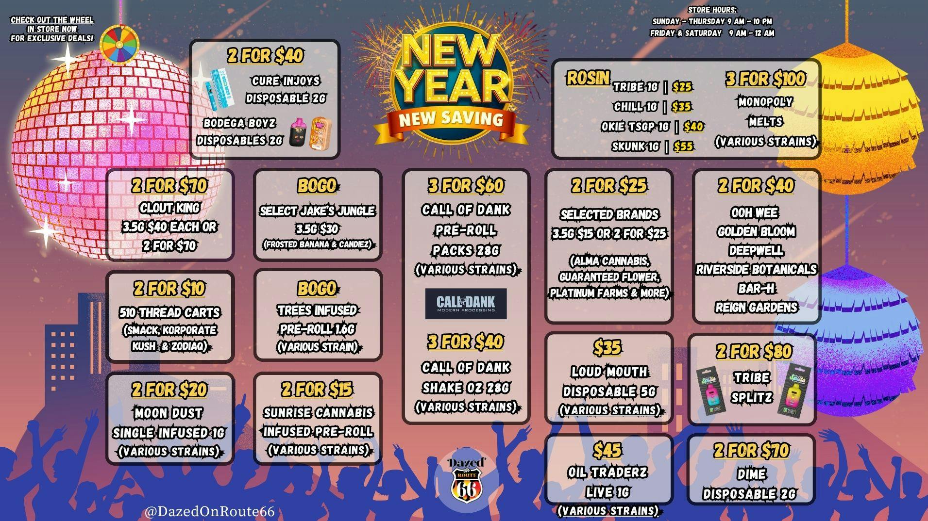 Dazed on Route 66 New Year, BIGGER Savings!