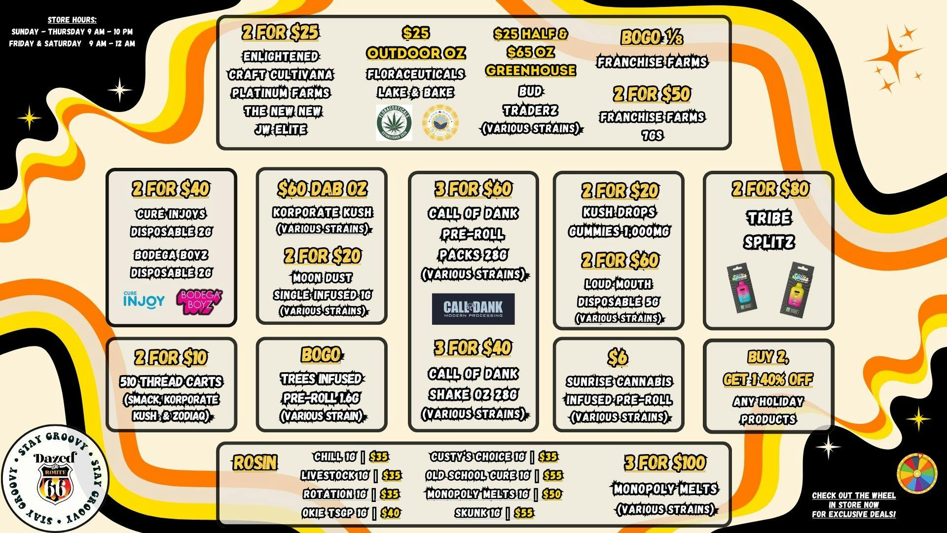 Dazed on Route 66 Must SEE Deals.