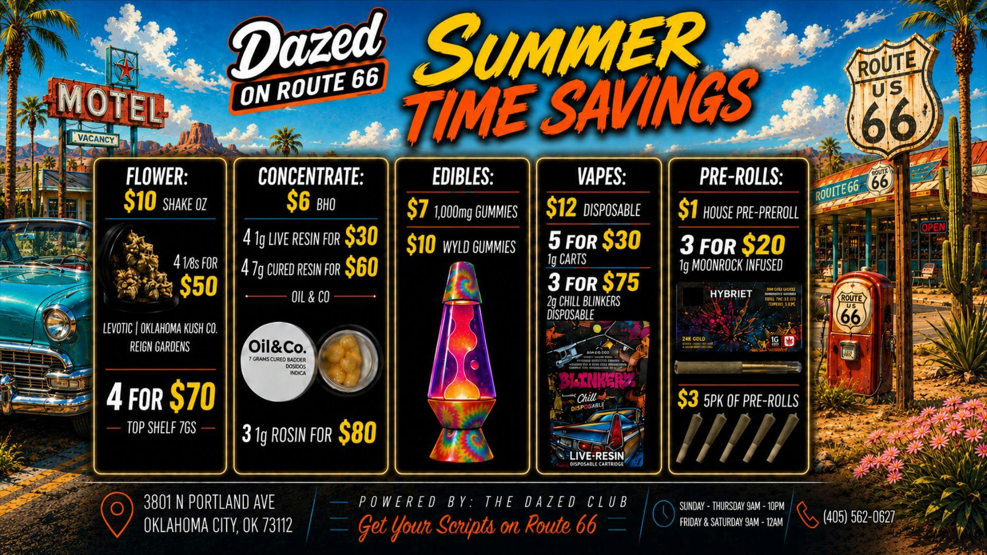 Dazed on Route 66 Summertime Savings