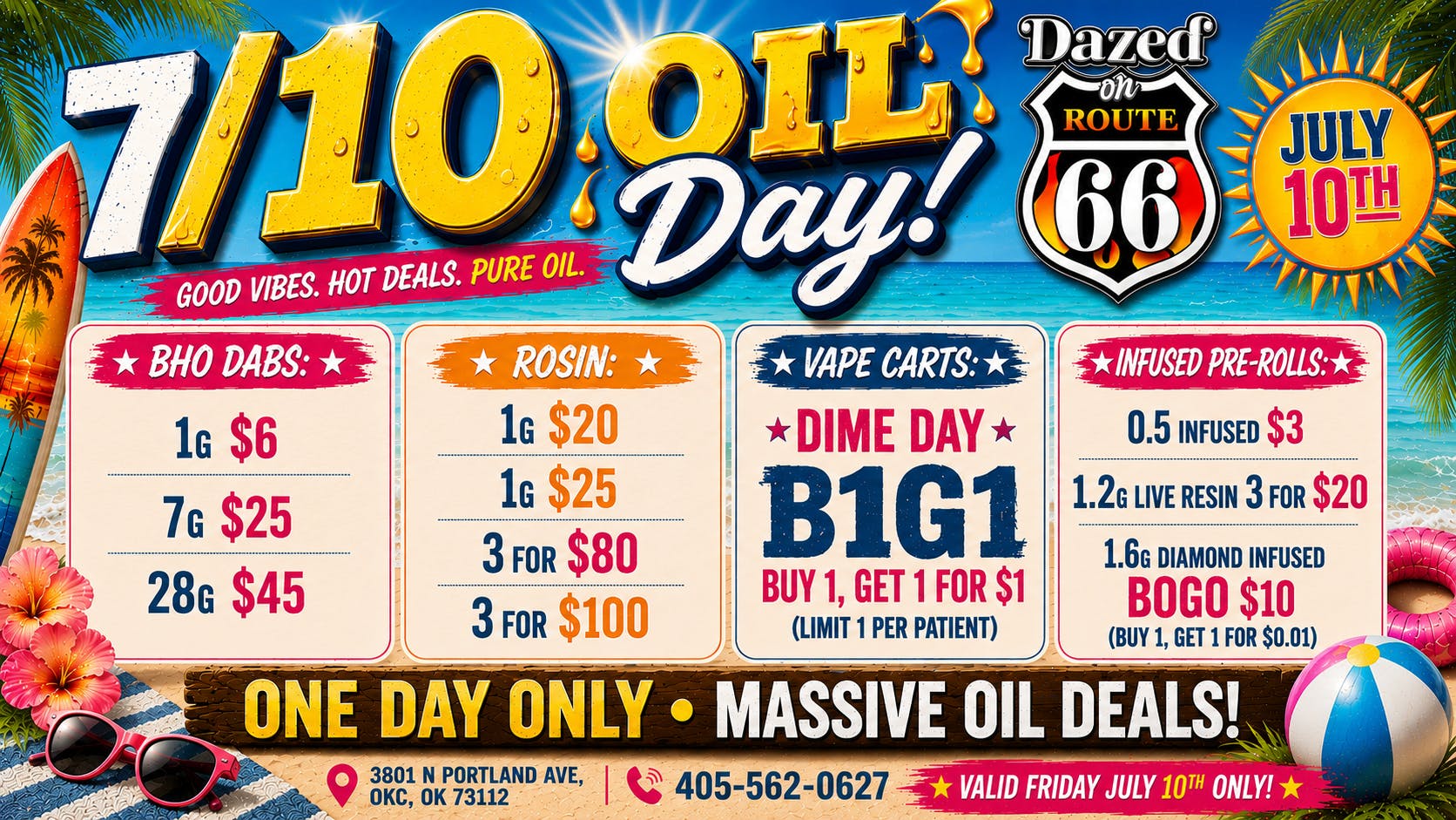 Dazed on Route 66 7/10. DIME DAY. YOU WON'T WANT TO MISS