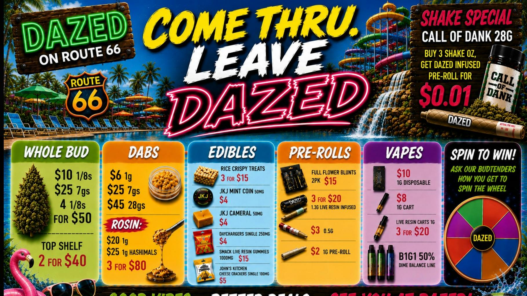 Dazed on Route 66 Hot Summer DEALS!