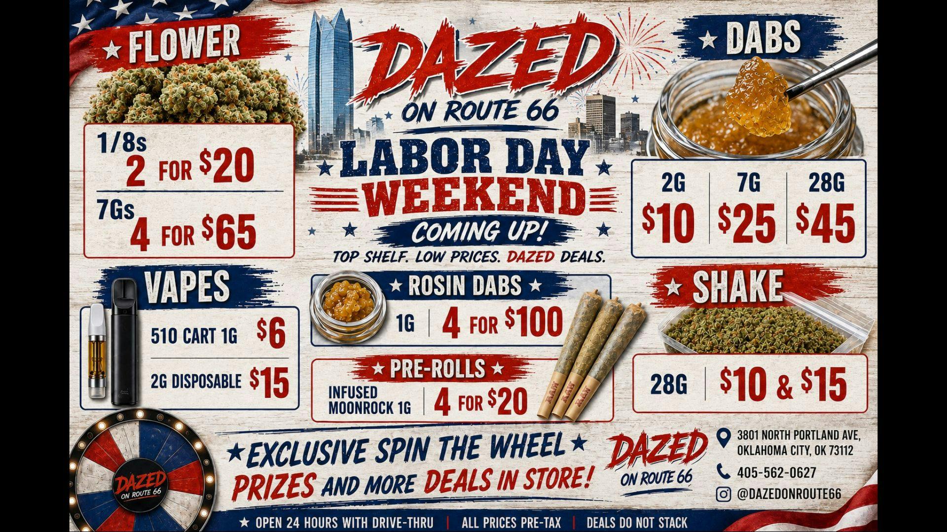 Dazed on Route 66 Come stock up on all the Deals